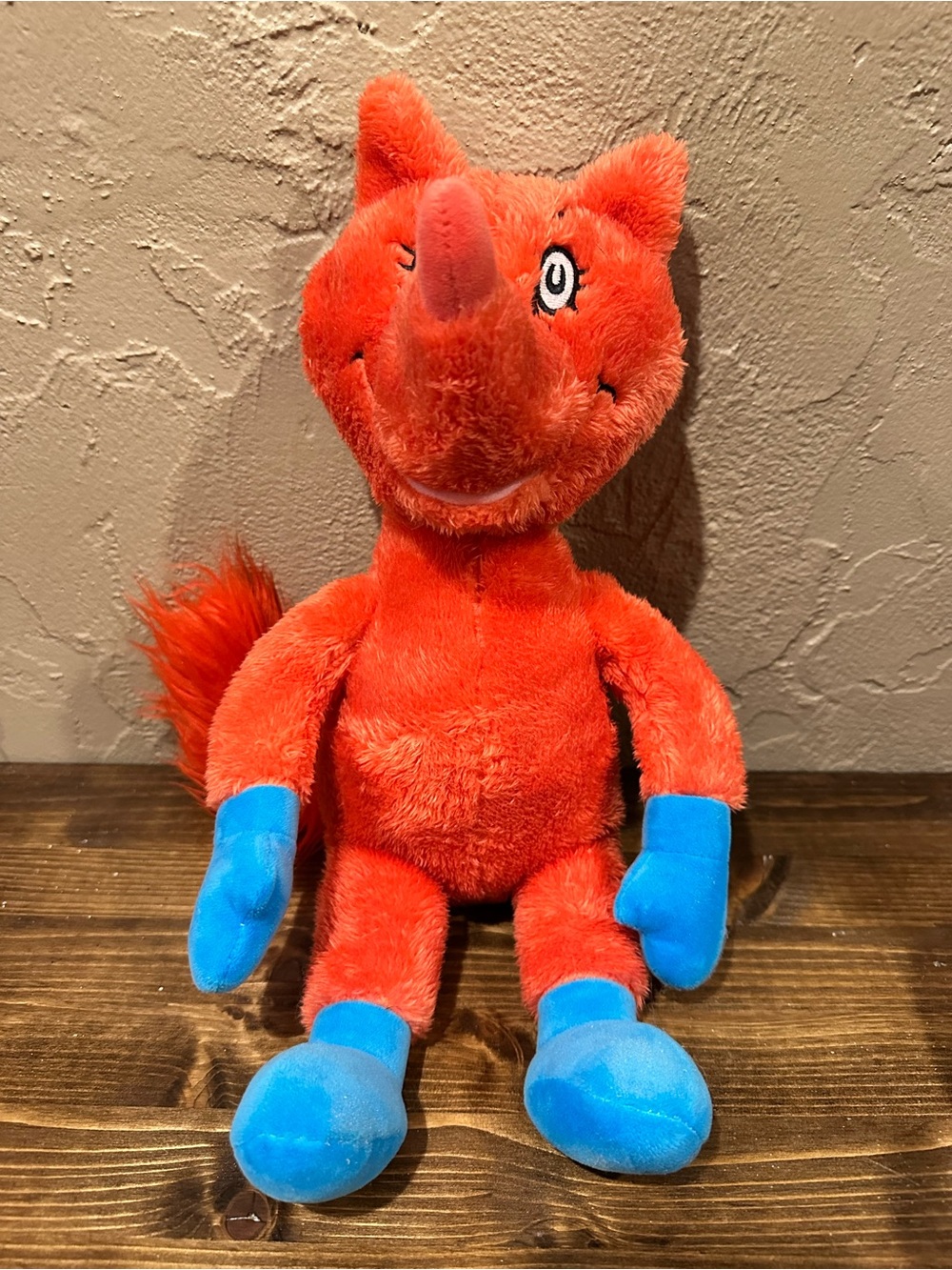 Dr. Seuss Red Fox Stuffed Toy with Blue Accents - Kids Toy